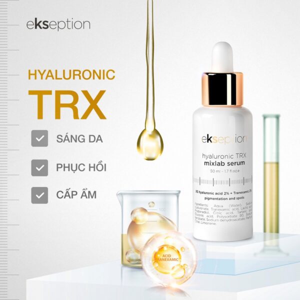 Bộ đôi sản phẩm Hyaluronic TRX Serum và kem chống nắng All Day Shield